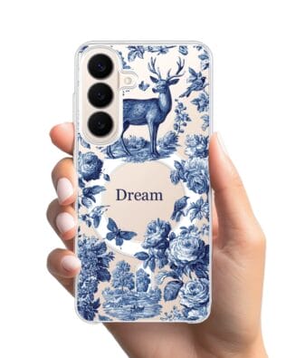 Etui do Samsung Galaxy S26 z MagSafe przeźroczyste, silikonowe Flexi, Mystic, Dream Deer