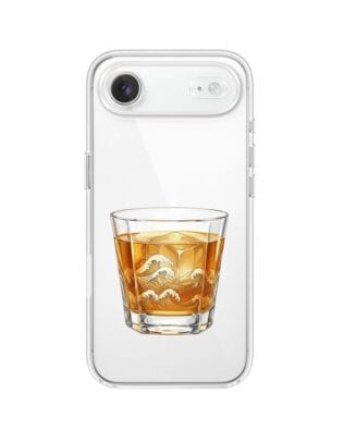 Etui do iPhone Air przeźroczyste, silikonowe Flexi, Paradise, Whiskey on the rocks