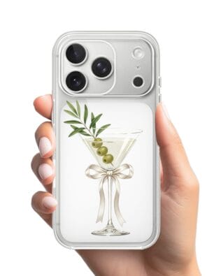 Etui do iPhone 17 Pro przeźroczyste, silikonowe Flexi, Paradise, Dry Martini