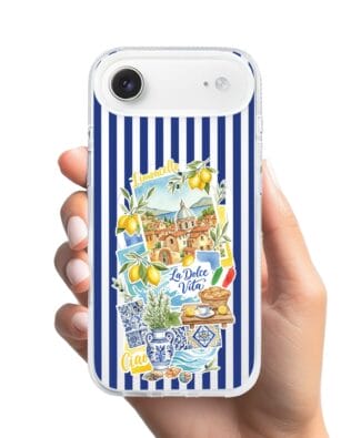 Etui do iPhone Air z MagSafe przeźroczyste, silikonowe Flexi, Italian Summer, Limoncello