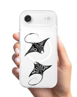 Etui do iPhone Air z MagSafe przeźroczyste, silikonowe Flexi, Summer Patterns, diabeł morski