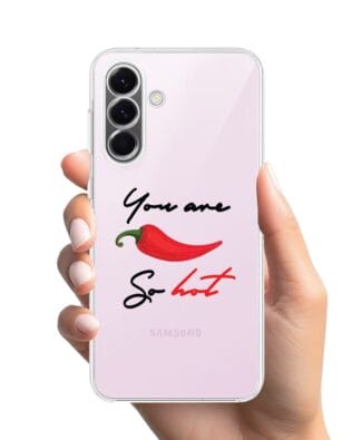 Etui do Samsung Galaxy A57 przeźroczyste, silikonowe Flexi, papryczka chilli
