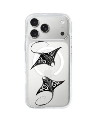 Etui do iPhone 17 Pro z MagSafe przeźroczyste, silikonowe Flexi, Summer Patterns, diabeł morski