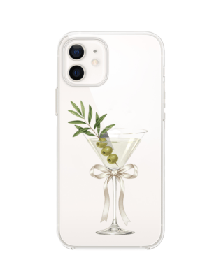 Etui do iPhone 12 przeźroczyste, silikonowe Flexi, Paradise, Dry Martini