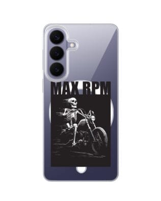 Etui do Samsung Galaxy S26 Plus z MagSafe przeźroczyste, silikonowe Flexi, Bikers, Ghost Rider