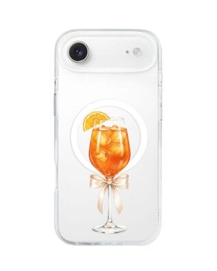 Etui do iPhone Air z MagSafe przeźroczyste, silikonowe Flexi, Paradise, Aperol Spritz