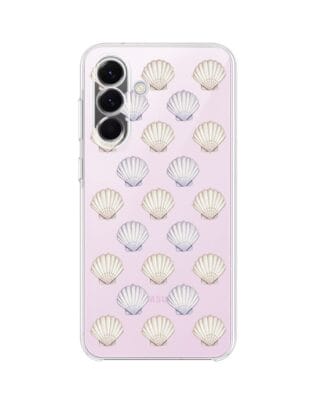 Etui do Samsung Galaxy A57 przeźroczyste, silikonowe Flexi, Summer Patterns, pastelowe muszelki