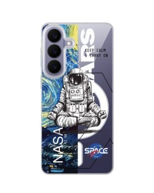 Etui do Samsung Galaxy S26 Plus z MagSafe przeźroczyste, silikonowe Flexi, Keep Calm in Cosmos