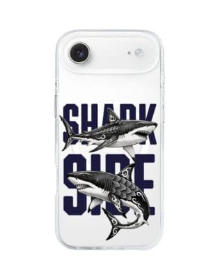Etui do iPhone Air z MagSafe przeźroczyste, silikonowe Flexi, Summer Patterns, Shark side