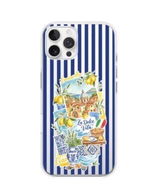 Etui do iPhone 12 Pro Max przeźroczyste, silikonowe Flexi, Italian Summer, Limoncello
