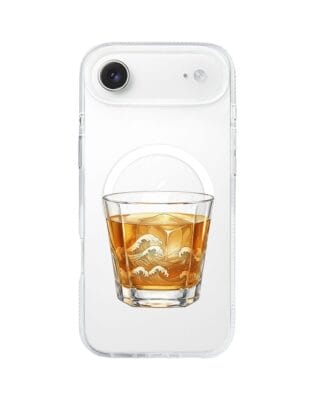 Etui do iPhone Air z MagSafe przeźroczyste, silikonowe Flexi, Paradise, Whiskey on the rocks