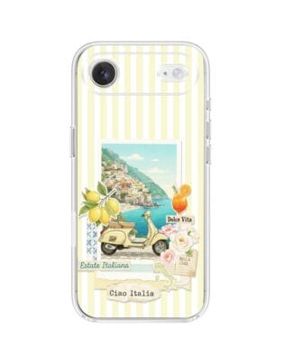 Etui do iPhone Air przeźroczyste, silikonowe Flexi, Italian Summer, Ciao Italia