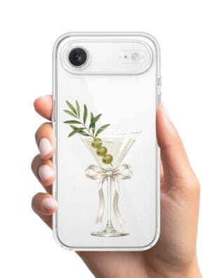 Etui do iPhone Air przeźroczyste, silikonowe Flexi, Paradise, Dry Martini