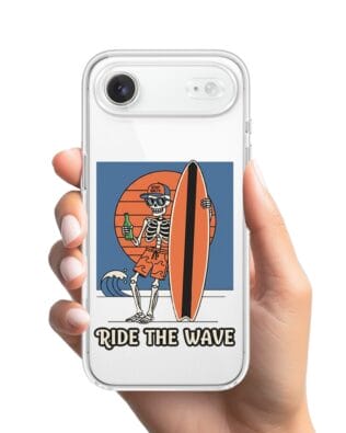 Etui do iPhone Air przeźroczyste, silikonowe Flexi, Summer Patterns, Ride the wave