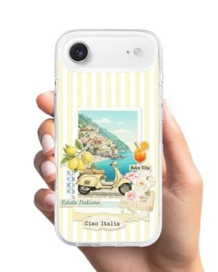 Etui do iPhone Air z MagSafe przeźroczyste, silikonowe Flexi, Italian Summer, Ciao Italia