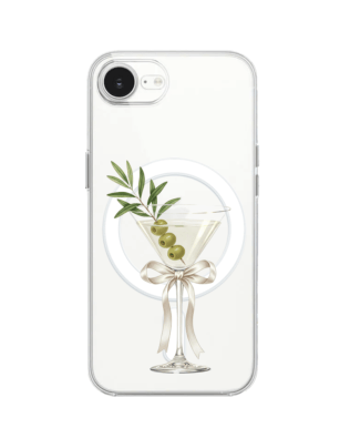 Etui do iPhone 17e z MagSafe przeźroczyste, silikonowe Flexi, Paradise, Dry Martini