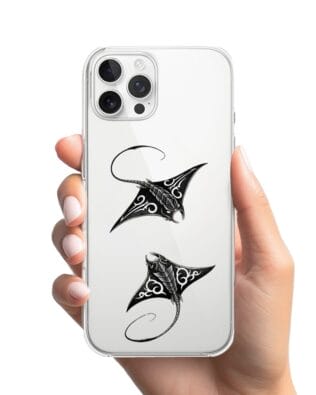 Etui do iPhone 12 Pro Max przeźroczyste, silikonowe Flexi, Summer Patterns, diabeł morski