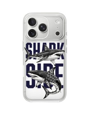 Etui do iPhone 17 Pro Max przeźroczyste, silikonowe Flexi, Summer Patterns, Shark side