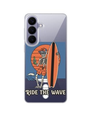 Etui do Samsung Galaxy S26 Plus z MagSafe przeźroczyste, silikonowe Flexi, Summer Patterns, Ride the wave