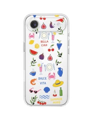 Etui do iPhone Air przeźroczyste, silikonowe Flexi, Italian Summer, kolorowe wakacje
