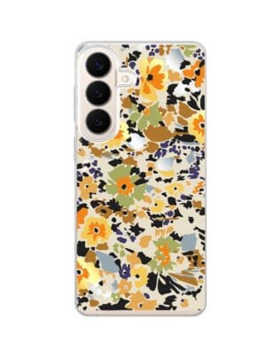 Etui do Samsung Galaxy S26 Plus z MagSafe przeźroczyste, silikonowe Flexi, malowane kwiatki