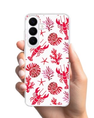 Etui do Samsung Galaxy S26 Plus z MagSafe przeźroczyste, silikonowe Flexi, krab, muszle