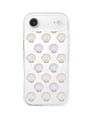 Etui do iPhone Air z MagSafe przeźroczyste, silikonowe Flexi, Summer Patterns, pastelowe muszelki