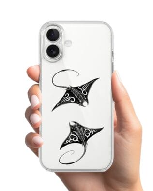 Etui do iPhone 17 przeźroczyste, silikonowe Flexi, Summer Patterns, diabeł morski