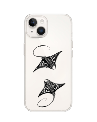Etui do iPhone 14 przeźroczyste, silikonowe Flexi, Summer Patterns, diabeł morski