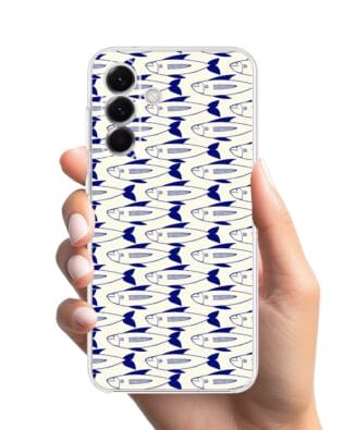 Etui do Samsung Galaxy A57 przeźroczyste, silikonowe Flexi, pływające rybki