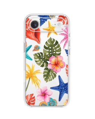 Etui do iPhone Air przeźroczyste, silikonowe Flexi, Summer Patterns, tropikalny wzór