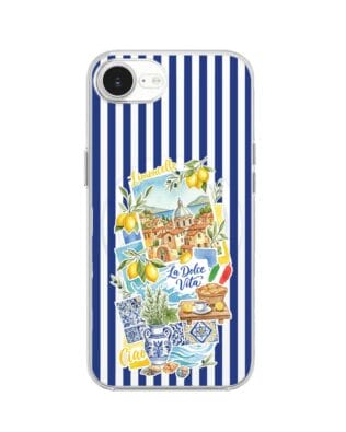 Etui do iPhone 17e z MagSafe przeźroczyste, silikonowe Flexi, Italian Summer, Limoncello