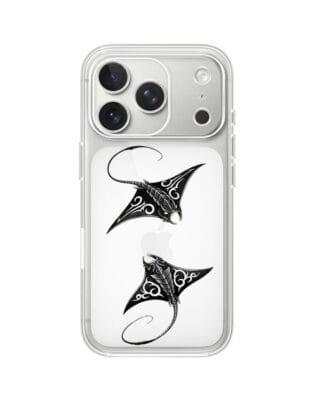 Etui do iPhone 17 Pro Max przeźroczyste, silikonowe Flexi, Summer Patterns, diabeł morski