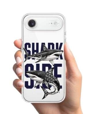 Etui do iPhone Air przeźroczyste, silikonowe Flexi, Summer Patterns, Shark side
