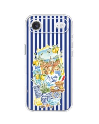 Etui do iPhone Air przeźroczyste, silikonowe Flexi, Italian Summer, Limoncello
