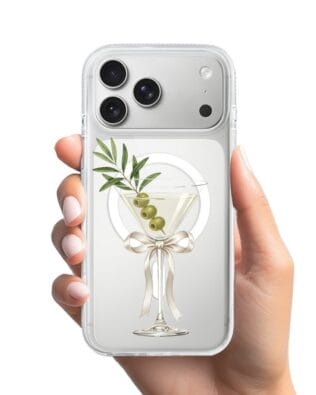 Etui do iPhone 17 Pro Max z MagSafe przeźroczyste, silikonowe Flexi, Paradise, Dry Martini