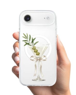 Etui do iPhone Air z MagSafe przeźroczyste, silikonowe Flexi, Paradise, Dry Martini