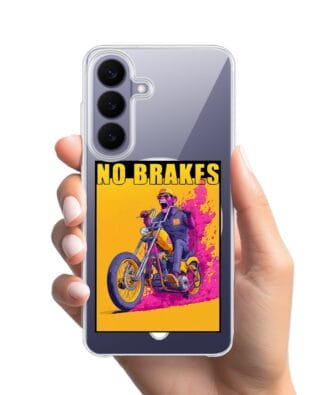Etui do Samsung Galaxy S26 Plus z MagSafe przeźroczyste, silikonowe Flexi, Bikers, Motocyklem przez świat