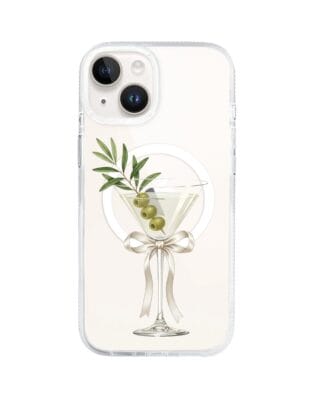 Etui do iPhone 13 z MagSafe przeźroczyste, silikonowe Flexi, Paradise, Dry Martini