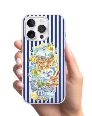 Etui do iPhone 16 Pro z MagSafe przeźroczyste, silikonowe Flexi, Italian Summer, Limoncello