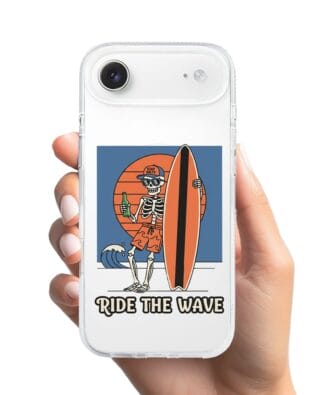 Etui do iPhone Air z MagSafe przeźroczyste, silikonowe Flexi, Summer Patterns, Ride the wave