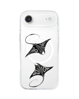 Etui do iPhone Air z MagSafe przeźroczyste, silikonowe Flexi, Summer Patterns, diabeł morski