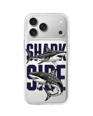 Etui do iPhone 17 Pro Max z MagSafe przeźroczyste, silikonowe Flexi, Summer Patterns, Shark side