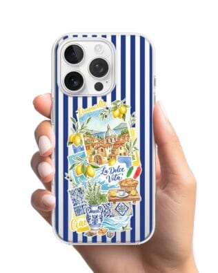 Etui do iPhone 13 Pro Max przeźroczyste, silikonowe Flexi, Italian Summer, Limoncello
