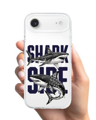 Etui do iPhone Air z MagSafe przeźroczyste, silikonowe Flexi, Summer Patterns, Shark side