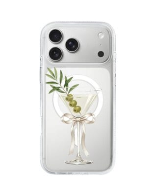 Etui do iPhone 17 Pro Max z MagSafe przeźroczyste, silikonowe Flexi, Paradise, Dry Martini