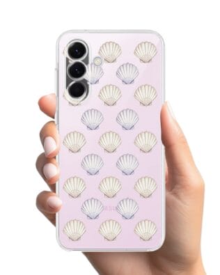 Etui do Samsung Galaxy A57 przeźroczyste, silikonowe Flexi, Summer Patterns, pastelowe muszelki