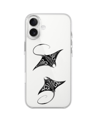 Etui do iPhone 17 przeźroczyste, silikonowe Flexi, Summer Patterns, diabeł morski