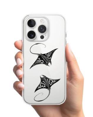 Etui do iPhone 16 Pro Max przeźroczyste, silikonowe Flexi, Summer Patterns, diabeł morski