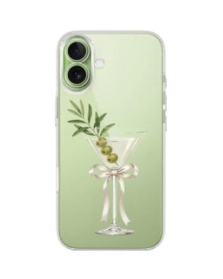 Etui do iPhone 17 przeźroczyste, silikonowe Flexi, Paradise, Dry Martini